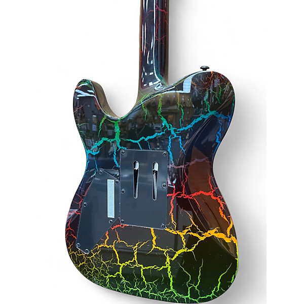 Used ESP LTD Eclipse Custom '87 Rainbow Crackle Solid Body Electric Guitar