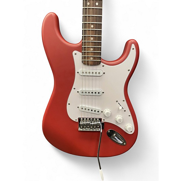 Used Squier Debute Series Stratocaster Dakota Red Solid Body Electric Guitar