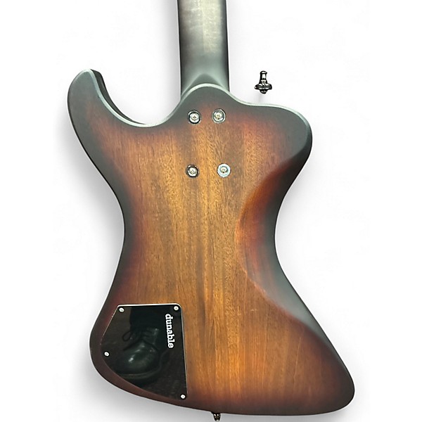 Used Dunable Guitars R2 GREY RED BURST Electric Bass Guitar