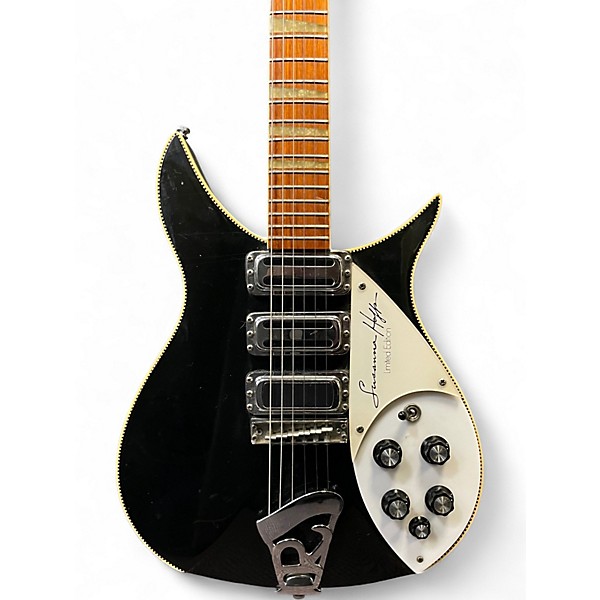 Vintage 1980s Rickenbacker SUSANNA HOFFS LIMITED EDITION Black and White Solid Body Electric Guitar