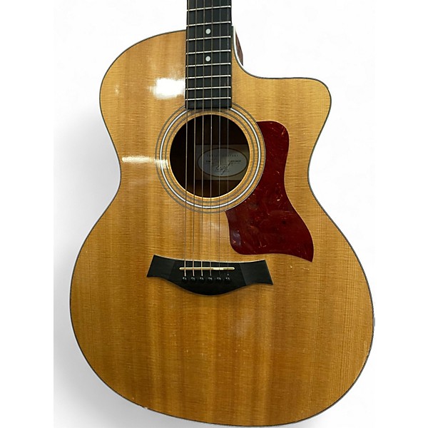 Used Taylor 214CE Natural Acoustic Electric Guitar