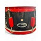 Used 2020s ddrum 14in Diablo Red & Black Drum