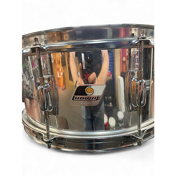 Vintage 1980s Ludwig 14in Rocker Series Chrome Drum