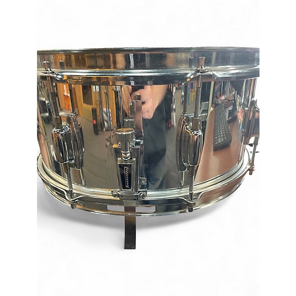 Vintage 1980s Ludwig 14in Rocker Series Chrome Drum