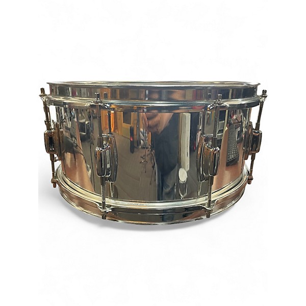 Vintage 1980s Ludwig 14in Rocker Series Chrome Drum