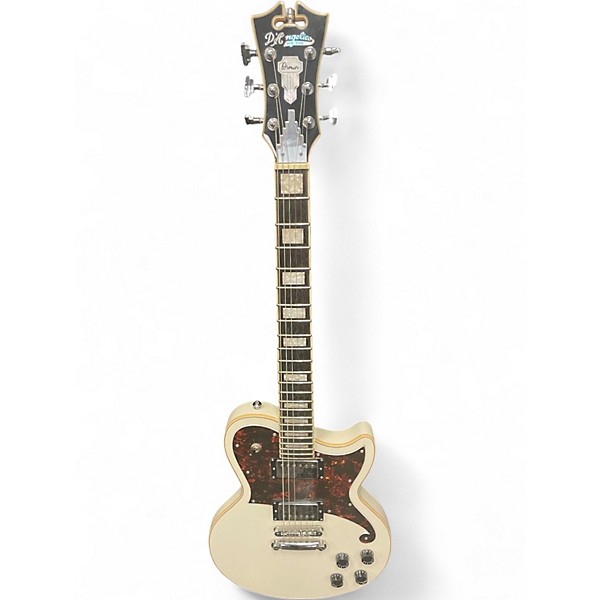 Used D'Angelico Premier Series Vintage White Solid Body Electric Guitar