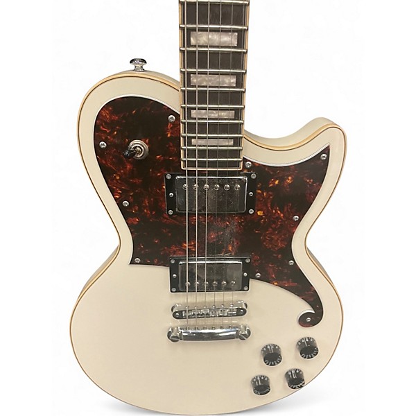 Used D'Angelico Premier Series Vintage White Solid Body Electric Guitar