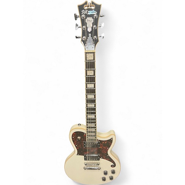 Used D'Angelico Premier Series Vintage White Solid Body Electric Guitar