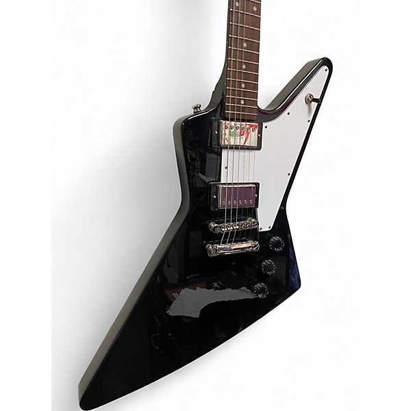 Used Epiphone Explorer Black Solid Body Electric Guitar