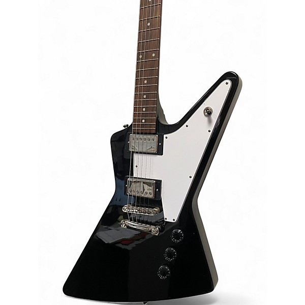 Used Epiphone Explorer Black Solid Body Electric Guitar