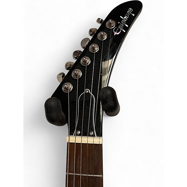 Used Epiphone Explorer Black Solid Body Electric Guitar