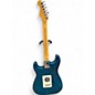 Used 2000 Fender American Deluxe Fat Stratocaster Teal Green Transparent Solid Body Electric Guitar