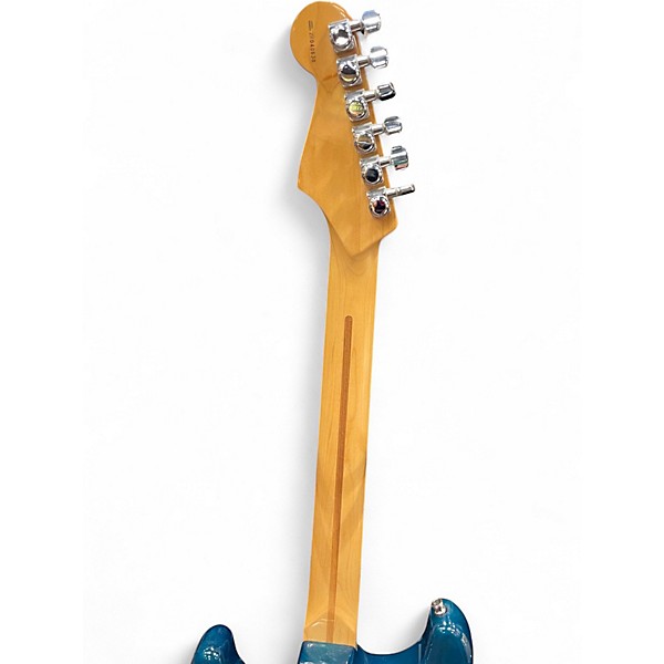 Used 2000 Fender American Deluxe Fat Stratocaster Teal Green Transparent Solid Body Electric Guitar