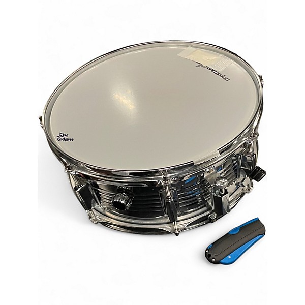 Used Groove Percussion 14in Snare Silver Drum