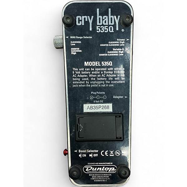 Used Dunlop Crybaby 535Q Effect Pedal