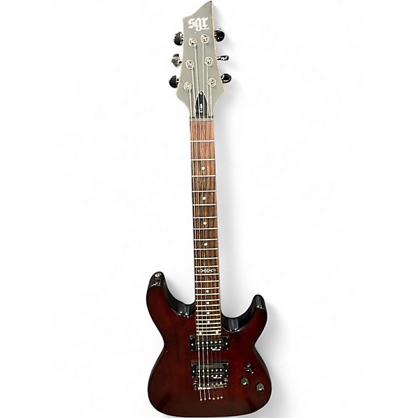 Used Schecter Guitar Research C-1 SGR Black Solid Body Electric Guitar