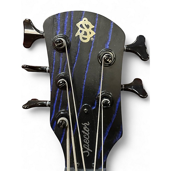 Used Spector NS Pulse II 5 EX LTD Blue Electric Bass Guitar