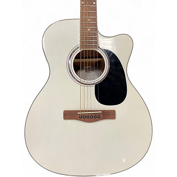 Used Mitchell O120ce Polar White Acoustic Electric Guitar