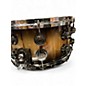 Used DW 14in Collectors series 7x14 African Chen Chen on Maple Mohogany 2 Color Sunburst Drum