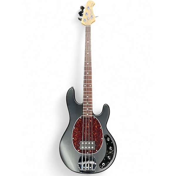 Used Sterling by Music Man S.U.B. StingRay RAY4 Electric Bass Guitar - Satin Transparent Black BLACK Electric Bass Guitar