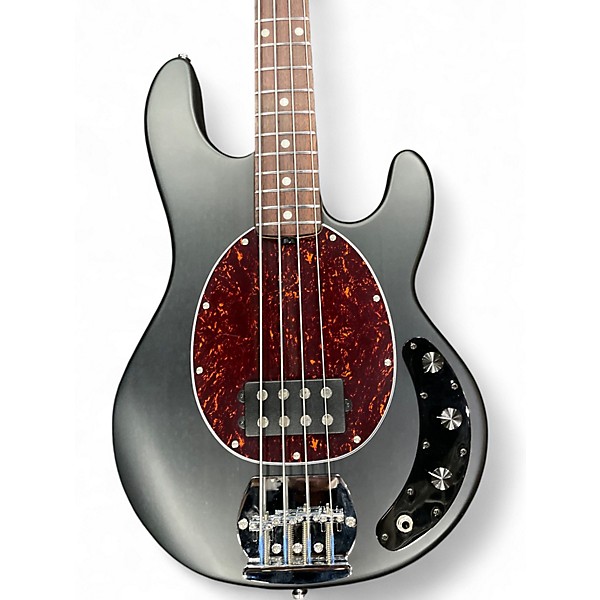Used Sterling by Music Man S.U.B. StingRay RAY4 Electric Bass Guitar - Satin Transparent Black BLACK Electric Bass Guitar