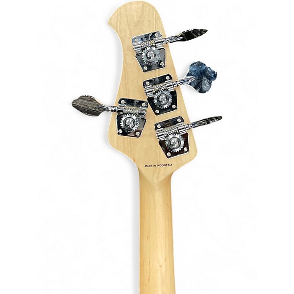 Used Sterling by Music Man S.U.B. StingRay RAY4 Electric Bass Guitar - Satin Transparent Black BLACK Electric Bass Guitar