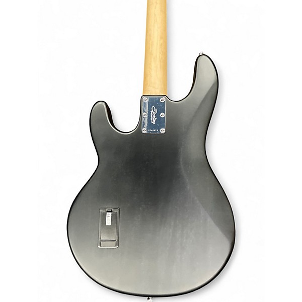 Used Sterling by Music Man S.U.B. StingRay RAY4 Electric Bass Guitar - Satin Transparent Black BLACK Electric Bass Guitar