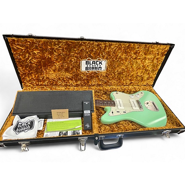 Used 2023 Black Bobbin Custom JM Aged Surf Green Solid Body Electric Guitar