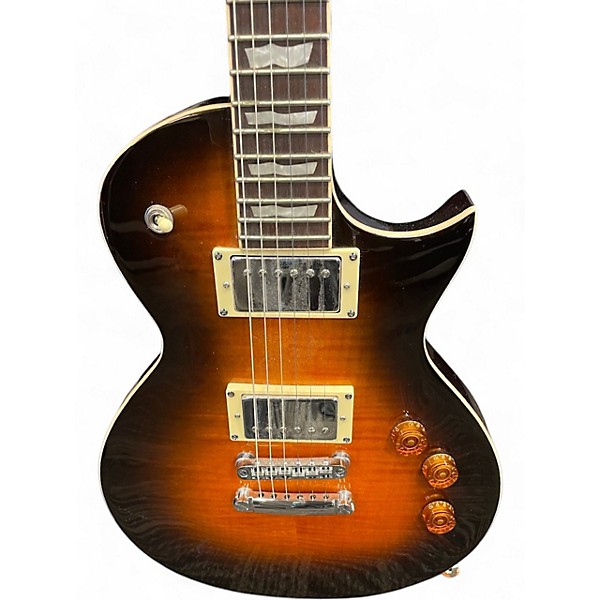 Used ESP LTD EC256FM DARK BROWN SUNBURST Solid Body Electric Guitar