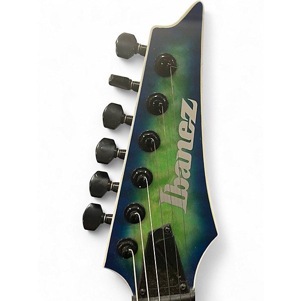 Used Ibanez rgaix5mqm surreal blue burst Solid Body Electric Guitar