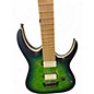 Used Ibanez rgaix5mqm surreal blue burst Solid Body Electric Guitar