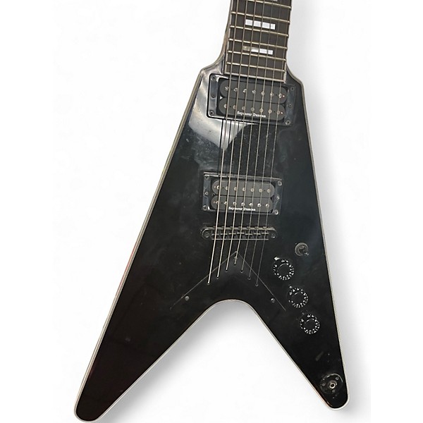 Used Dean Flying V Select Black Solid Body Electric Guitar