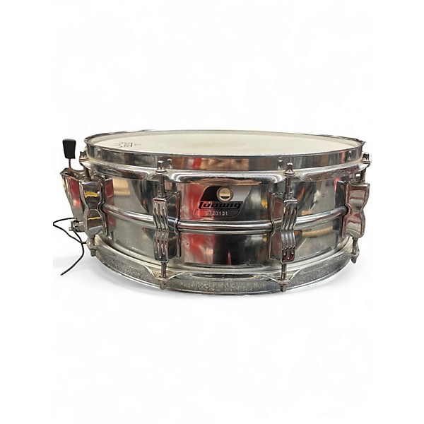 Used Ludwig 14X5 Steel Snare Chrome Drum