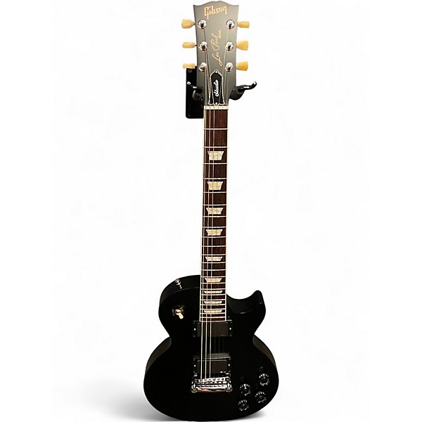 Used Gibson LES PAUL STUDIO W/EMG 81 EMG 85 Black Solid Body Electric Guitar
