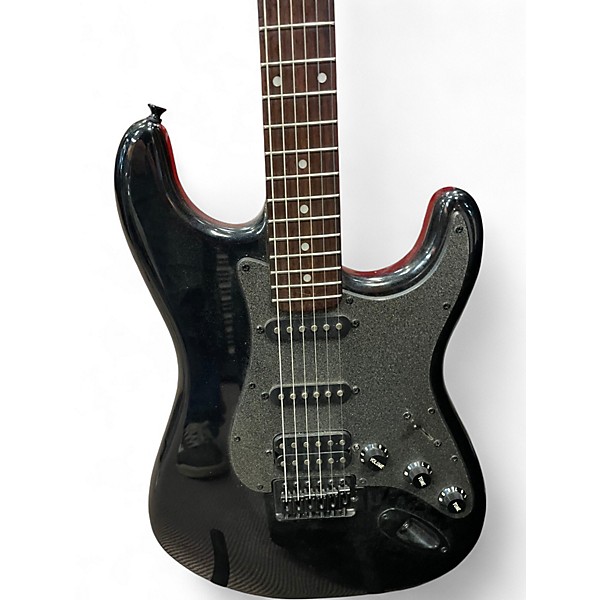 Used Squier Standard Stratocaster Black Solid Body Electric Guitar