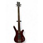 Used 2012 RockBass by Warwick CORVETTE $$ Burgundy Red Transparent Satin Electric Bass Guitar thumbnail