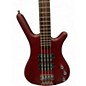Used 2012 RockBass by Warwick CORVETTE $$ Burgundy Red Transparent Satin Electric Bass Guitar