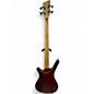 Used 2012 RockBass by Warwick CORVETTE $$ Burgundy Red Transparent Satin Electric Bass Guitar