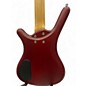 Used 2012 RockBass by Warwick CORVETTE $$ Burgundy Red Transparent Satin Electric Bass Guitar