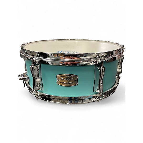 Used Yamaha 4 Piece Stage Custom Hip 4-Piece Shell Pack Matte Surf Green Drum Kit
