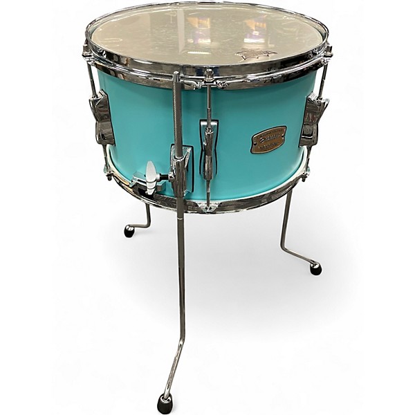 Used Yamaha 4 Piece Stage Custom Hip 4-Piece Shell Pack Matte Surf Green Drum Kit