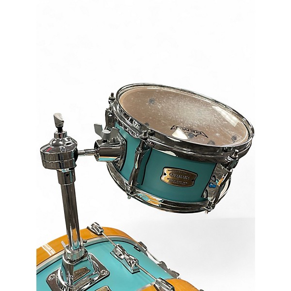 Used Yamaha 4 Piece Stage Custom Hip 4-Piece Shell Pack Matte Surf Green Drum Kit