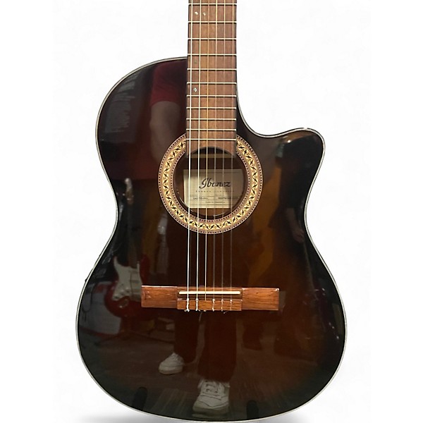 Used Ibanez GA35TCEDVS 2 Color Sunburst Classical Acoustic Electric Guitar
