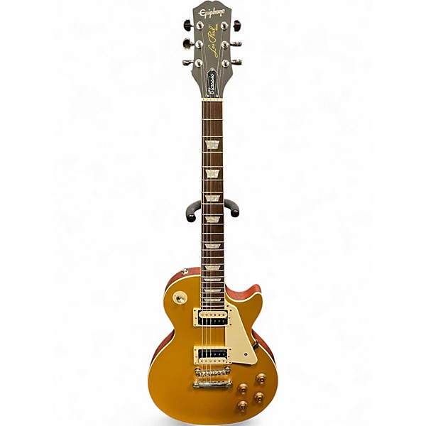 Used Epiphone Les Paul Classic Gold Top Solid Body Electric Guitar