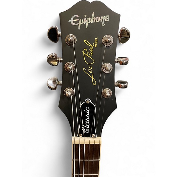 Used Epiphone Les Paul Classic Gold Top Solid Body Electric Guitar