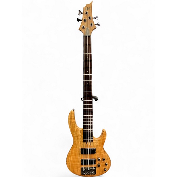 Used ESP LTD B205SM 5 String Natural Electric Bass Guitar