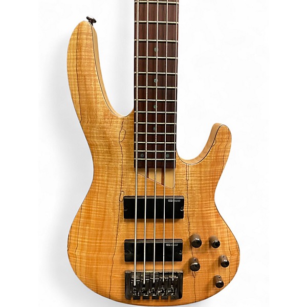 Used ESP LTD B205SM 5 String Natural Electric Bass Guitar