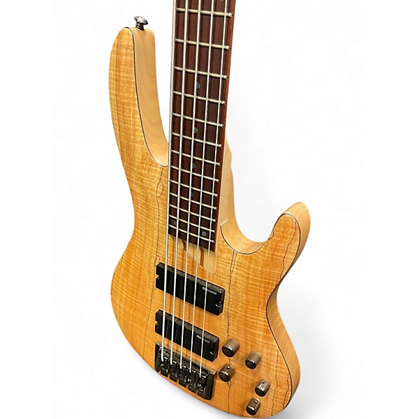 Used ESP LTD B205SM 5 String Natural Electric Bass Guitar