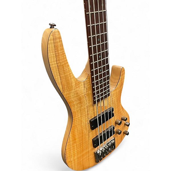 Used ESP LTD B205SM 5 String Natural Electric Bass Guitar