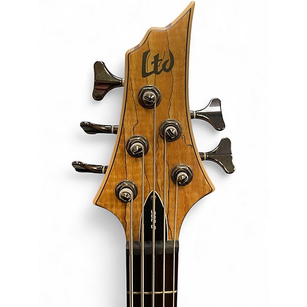Used ESP LTD B205SM 5 String Natural Electric Bass Guitar